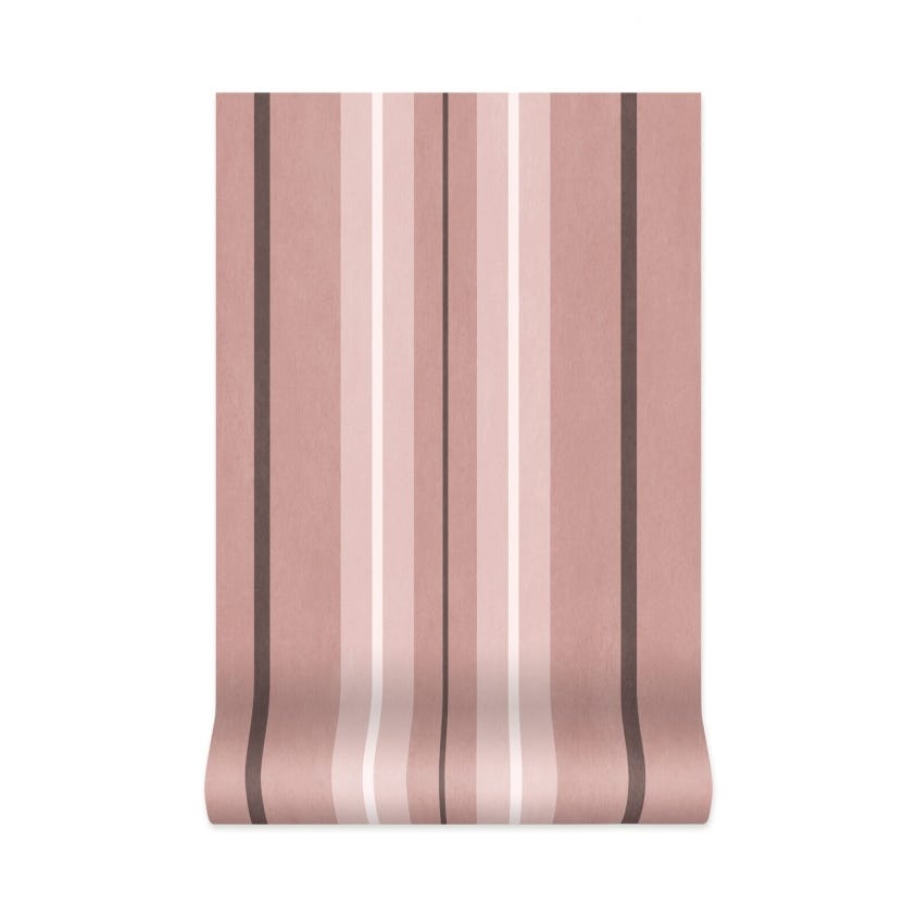 LAURISTON STRIPE Wallpaper - Sakura - House of Hackney