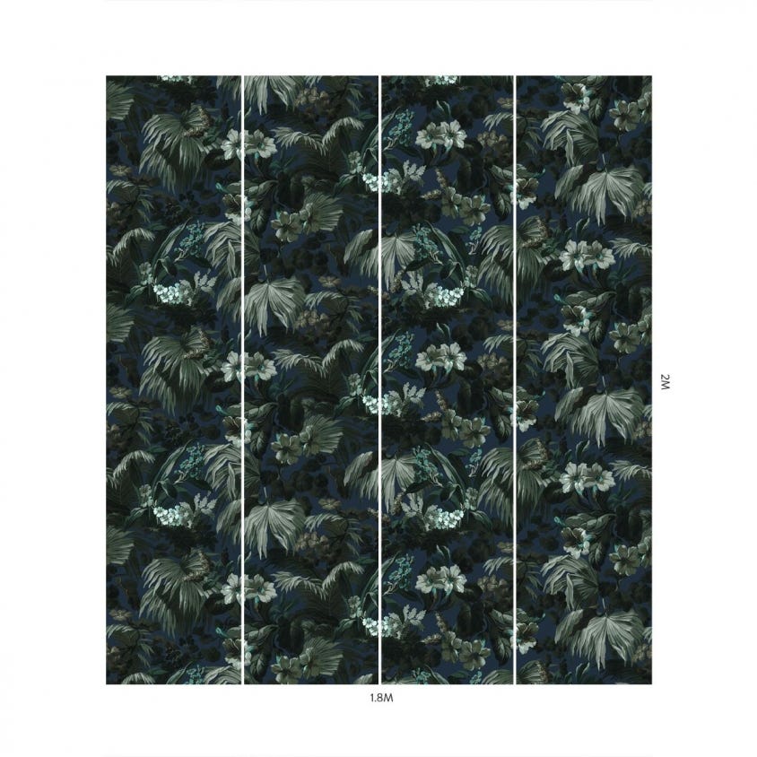LIMERENCE Wallpaper - Blue Ink - House of Hackney