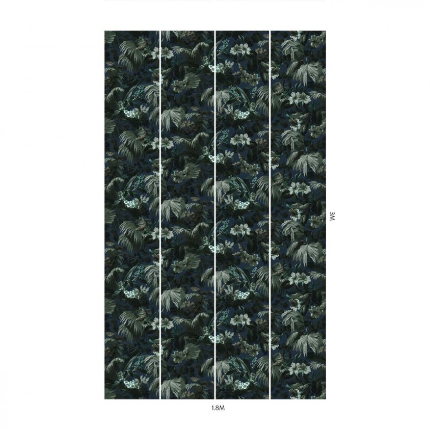 LIMERENCE Wallpaper - Blue Ink - House of Hackney