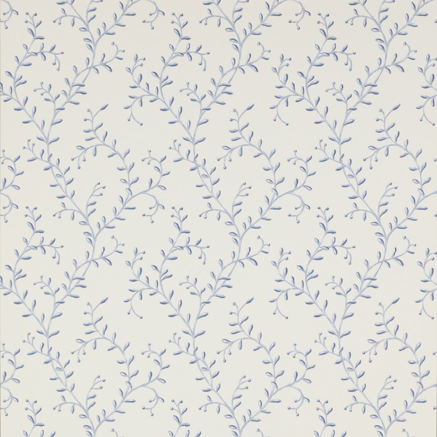 Leafberry Wallpaper - Blue - Colefax & Fowler