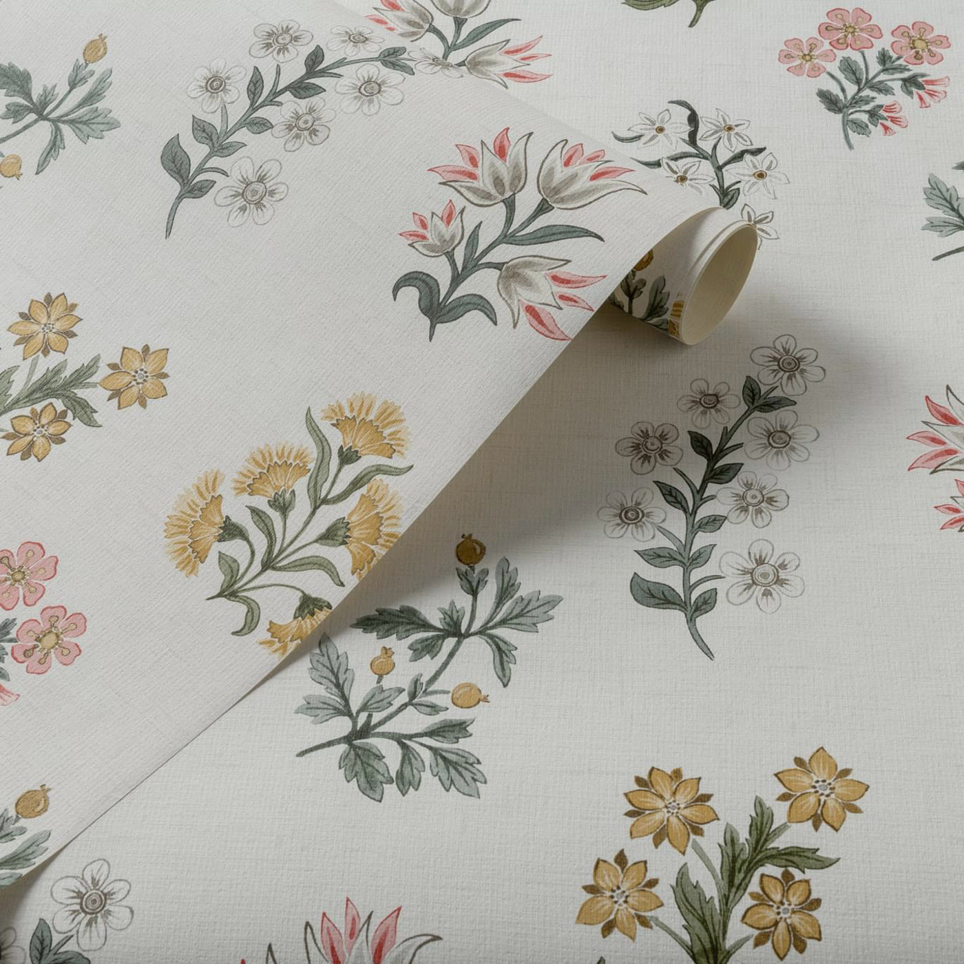 Leiden Wallpaper - Blush/Ochre - Clarke & Clarke