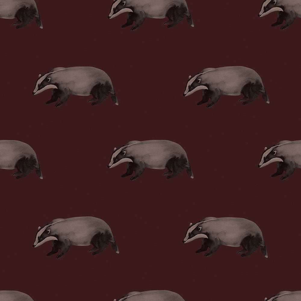 Lord Brocktree Wallpaper - Garnet - Lucie Annabel