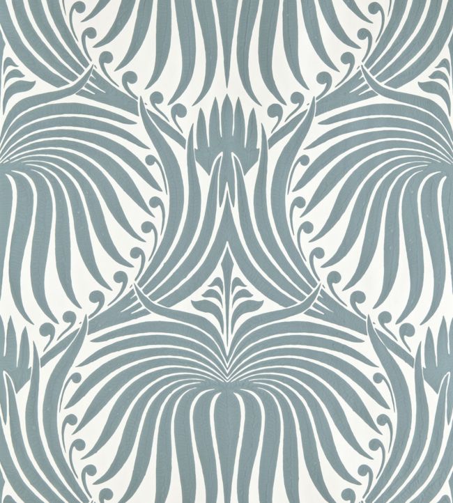 Lotus Wallpaper - Blue - 2053 - Farrow & Ball