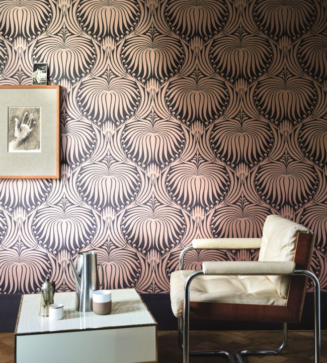 Lotus Wallpaper - Copper - 2068 - Farrow & Ball