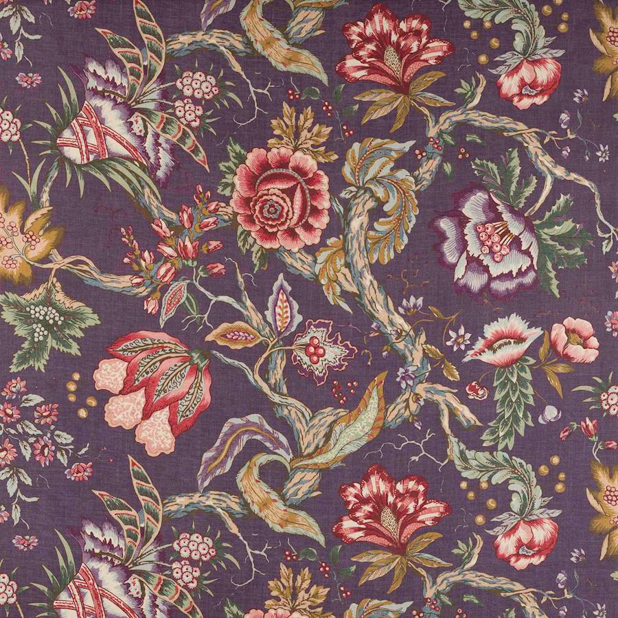 Octavie Fabric - Purple - Manuel Canovas