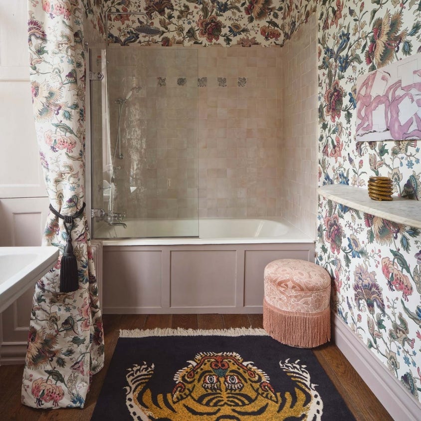 MAJORELLE Wallpaper - Ecru - House of Hackney