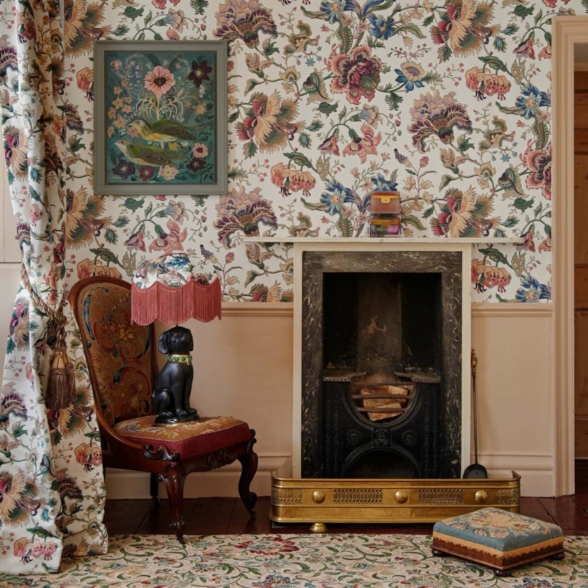 MAJORELLE Wallpaper - Ecru - House of Hackney