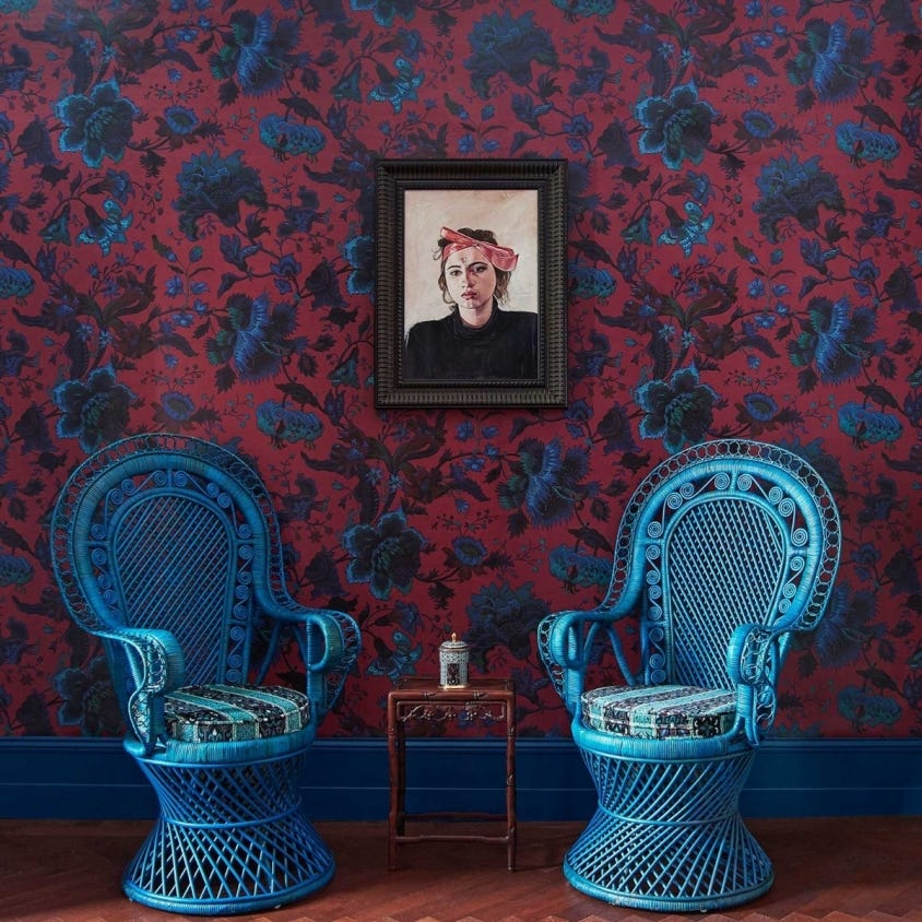 MAJORELLE Wallpaper - Viola-Pink - House of Hackney