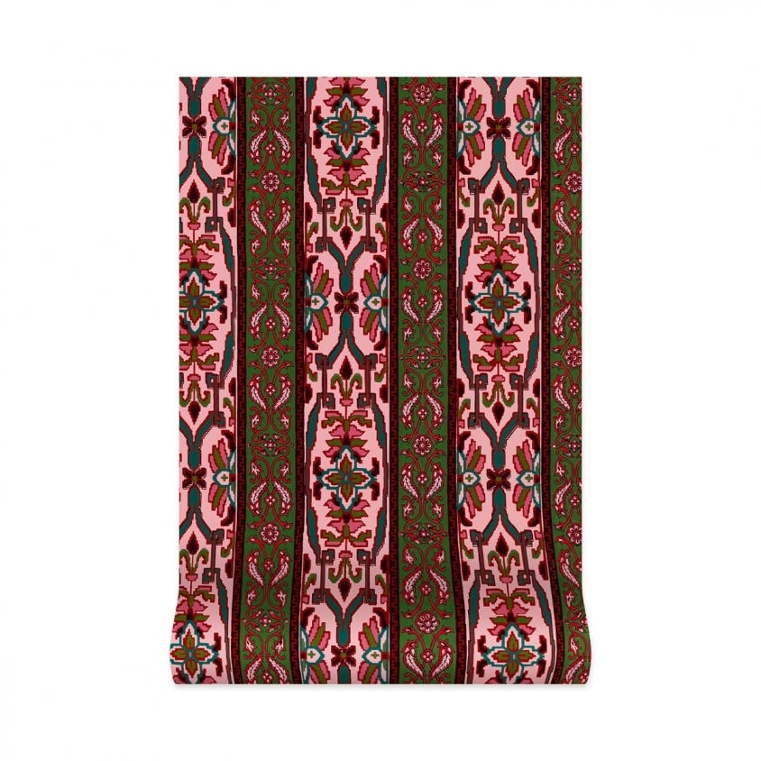 MAMOUNIA Wallpaper - Amaranth & Juniper - House of Hackney