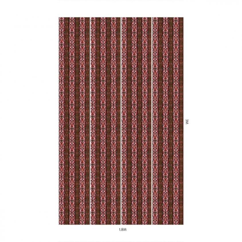 MAMOUNIA Wallpaper - Amaranth & Juniper - House of Hackney