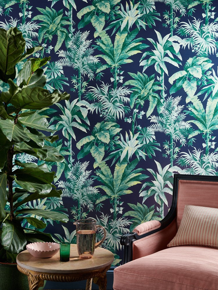 Malacca Wallpaper - Marine - 03109-03 - Manuel Canovas