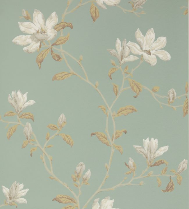 Marchwood Wallpaper - Old Blue - Colefax & Fowler