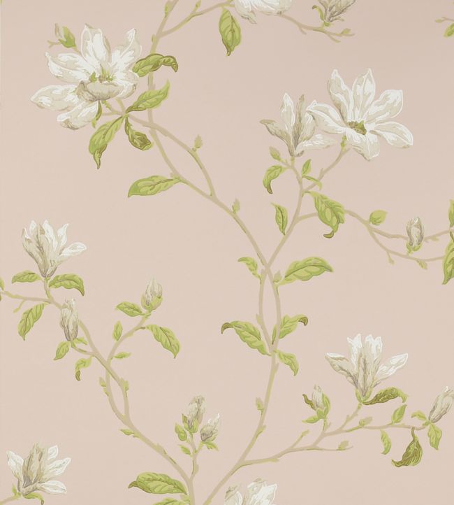 Marchwood Wallpaper - Shell Pink - Colefax & Fowler