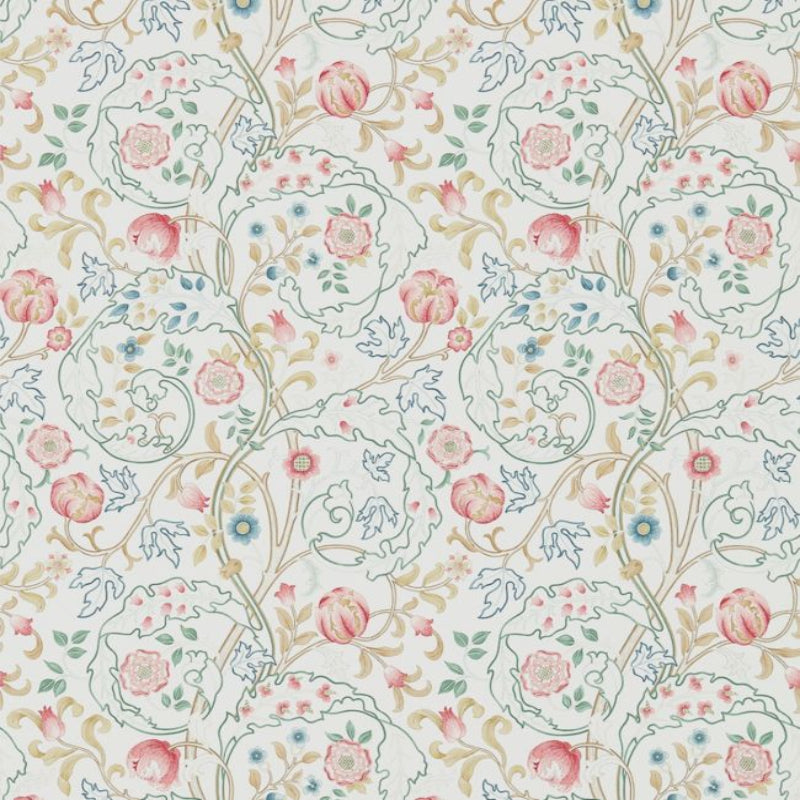Mary Isobel Wallpaper - Pink/Ivory - 214728 - Morris & Co