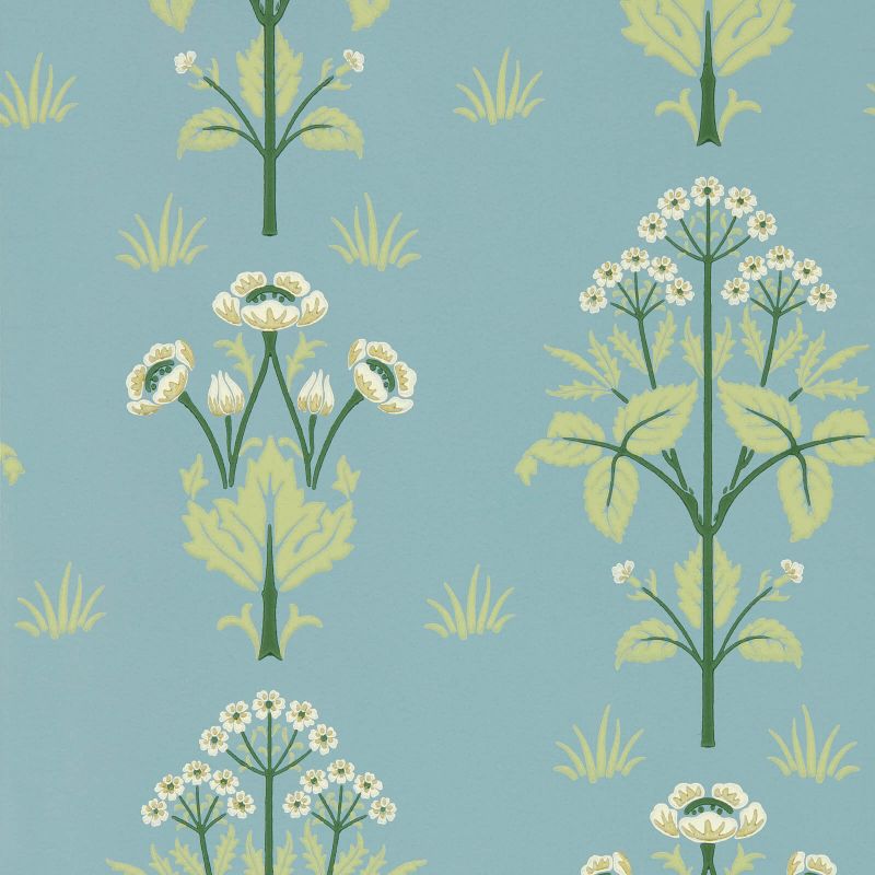 Meadow Sweet Wallpaper - Mineral Blue - 217367 - Morris & Co
