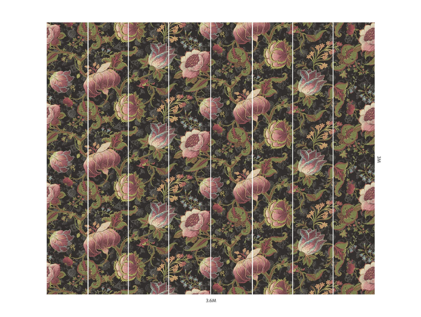 Meliora Wallpaper - Noir - House of Hackney