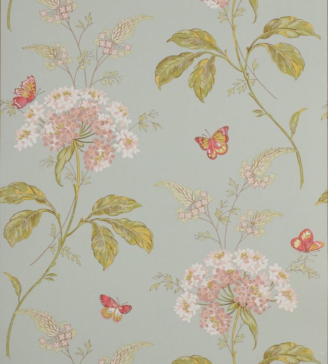 Messina Wallpaper - Aqua - Colefax & Fowler