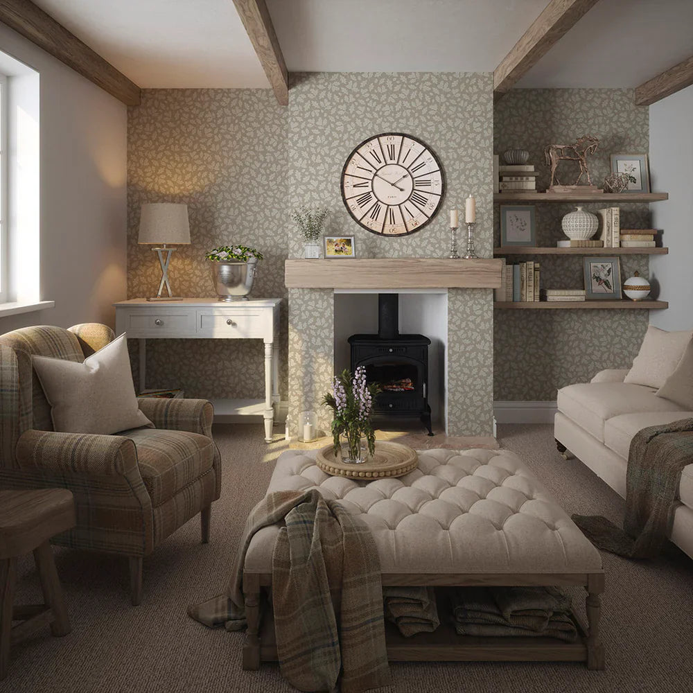 Mighty Oak Wallpaper - Natural - Lucie Annabel