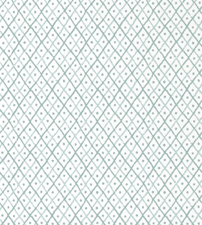 Mini Trellis Wallpaper - Robin's Egg - AT78754 - Anna French