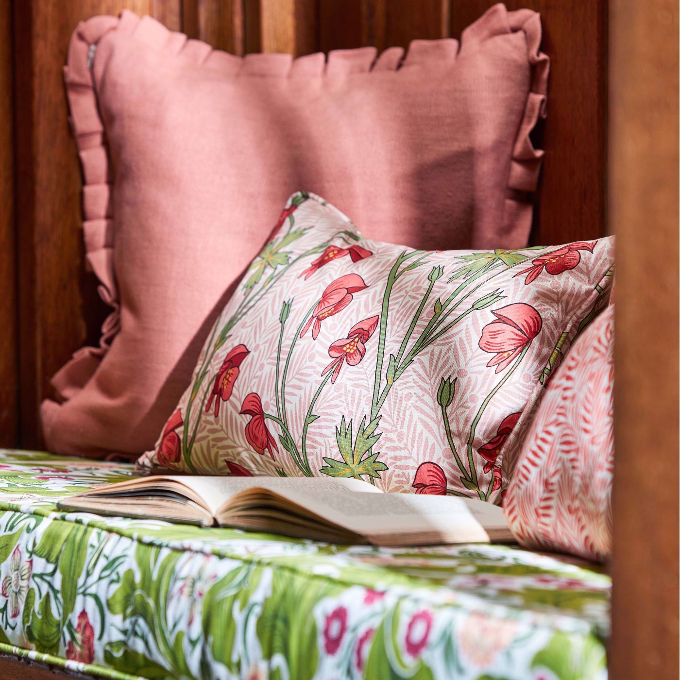 Monkshood Fabric - Rhubarb - 227220 - Morris & Co