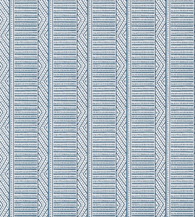 Montecito Stripe Wallpaper - Navy - AT78721 - Anna French