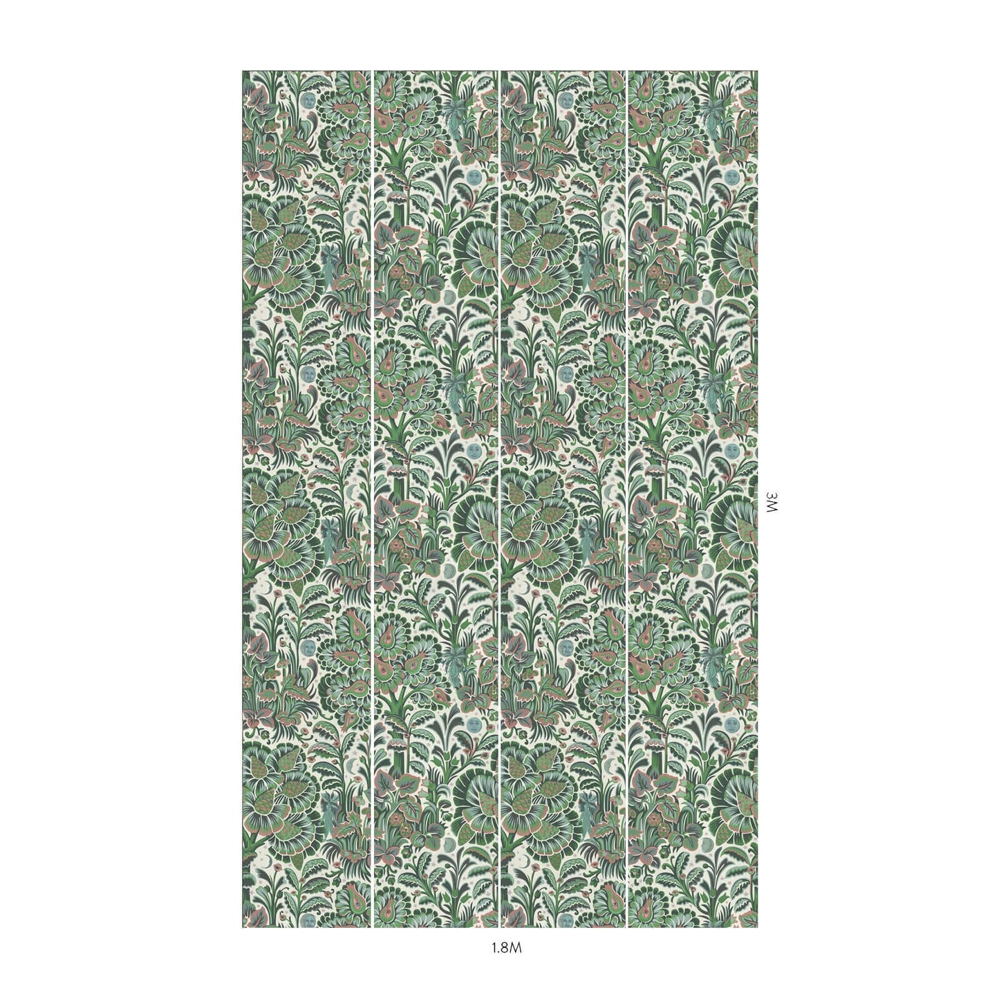 Moon Garden Magna Wallpaper - Tourmaline - House of Hackney