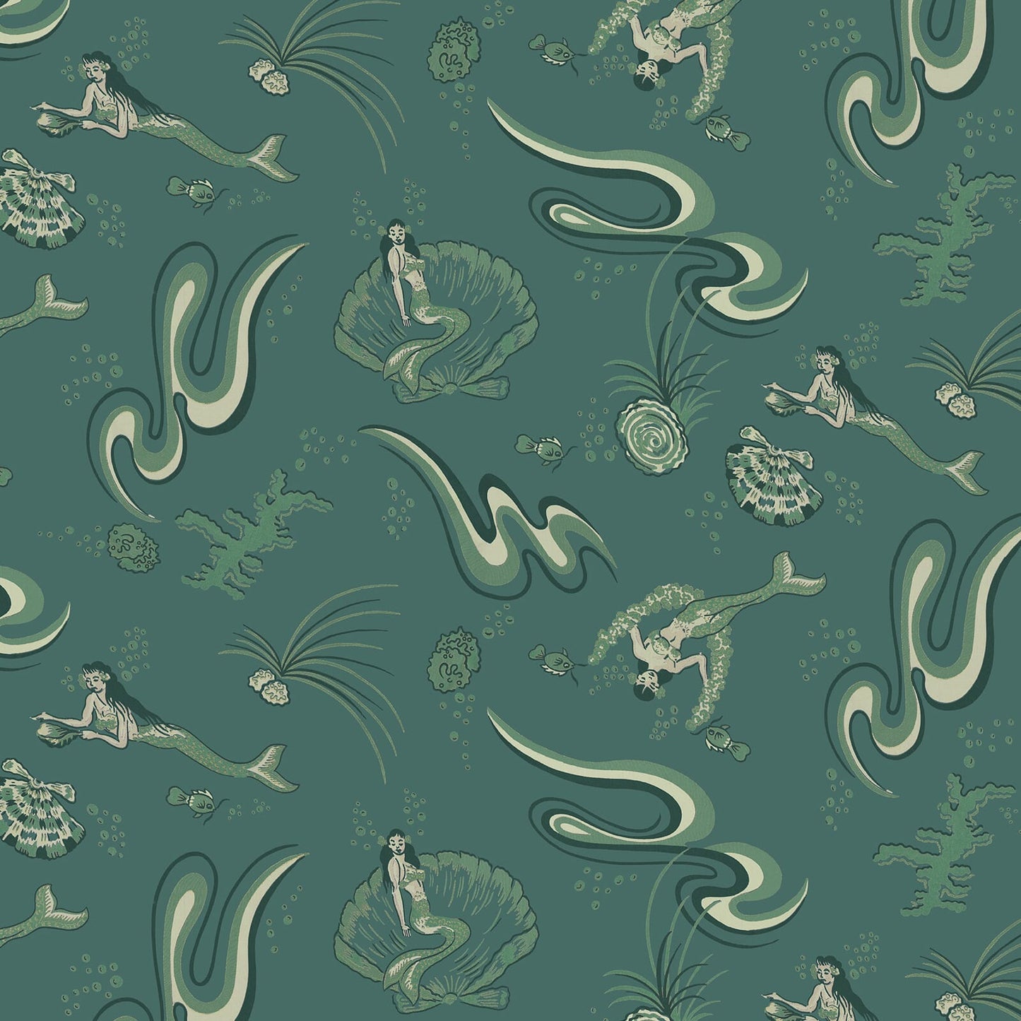 Morveren Wallpaper - Agate - House of Hackney