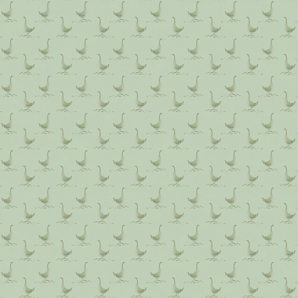 Mother Goose Wallpaper - Laurel Green - Lucie Annabel