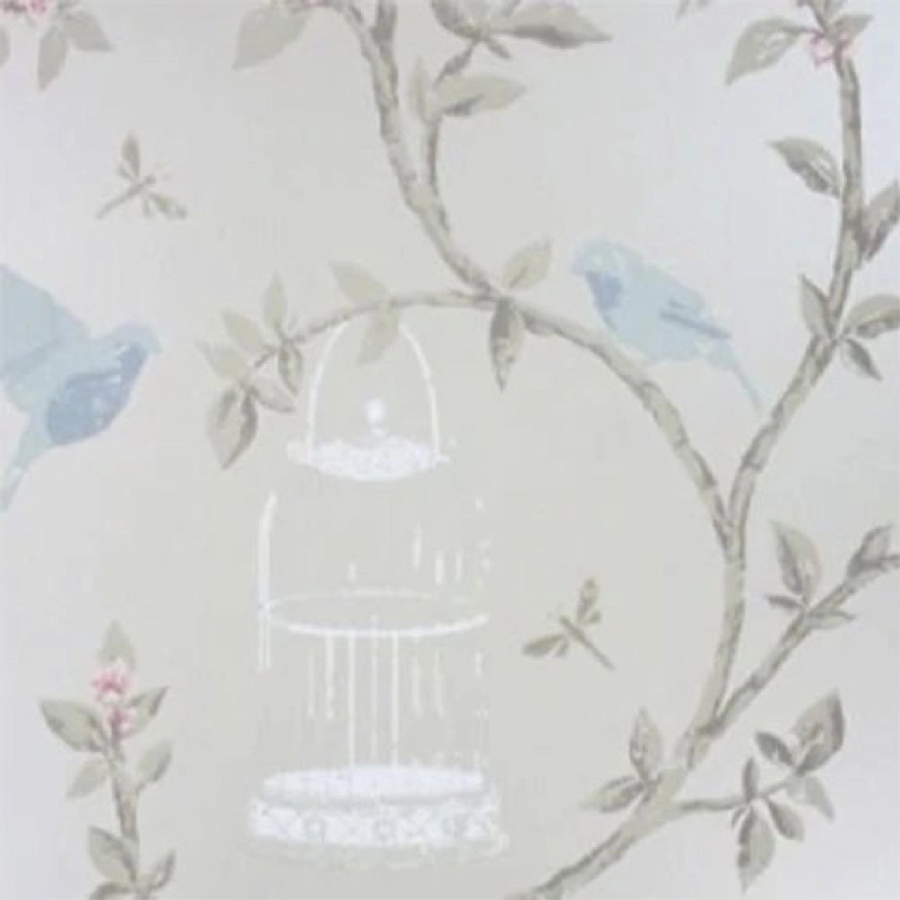 Birdcage Walk Wallpaper - Gray