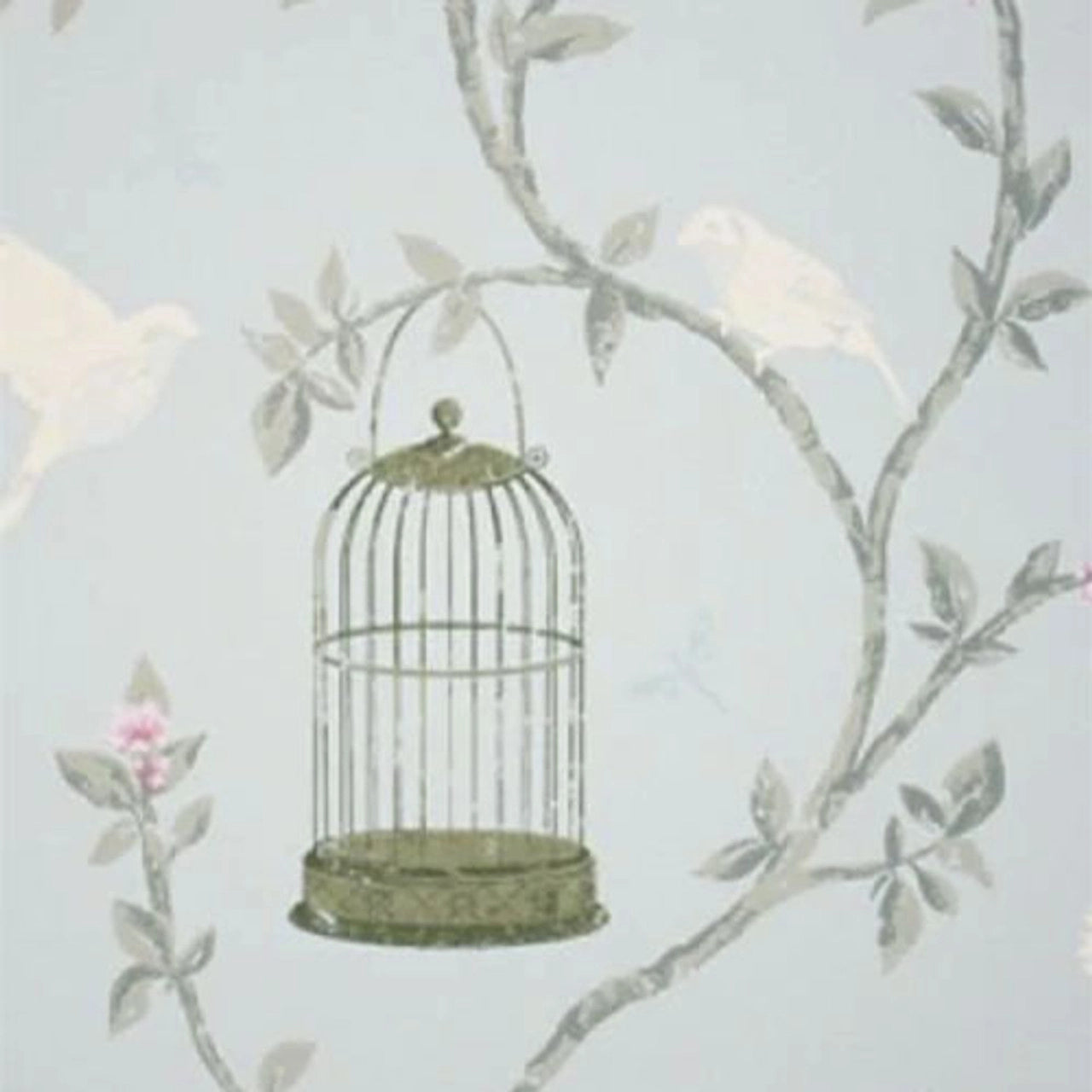 Birdcage Walk Wallpaper - Silver
