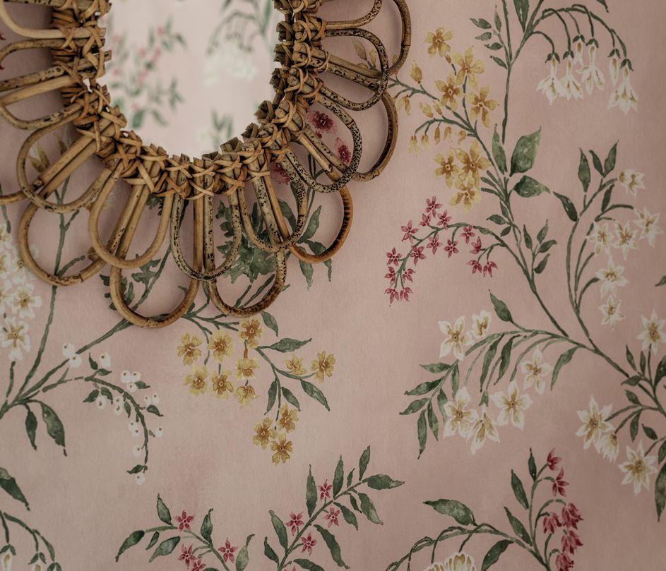 Almora Room Wallpaper - Pink