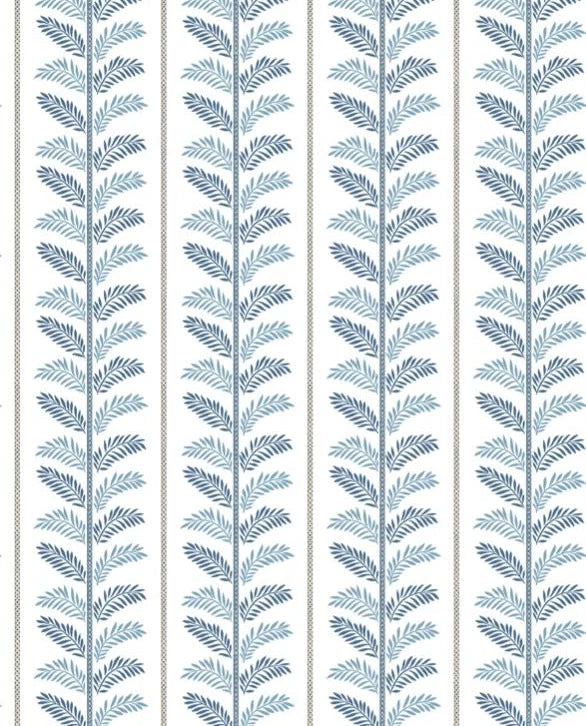 Plumier Wallpaper - Blue