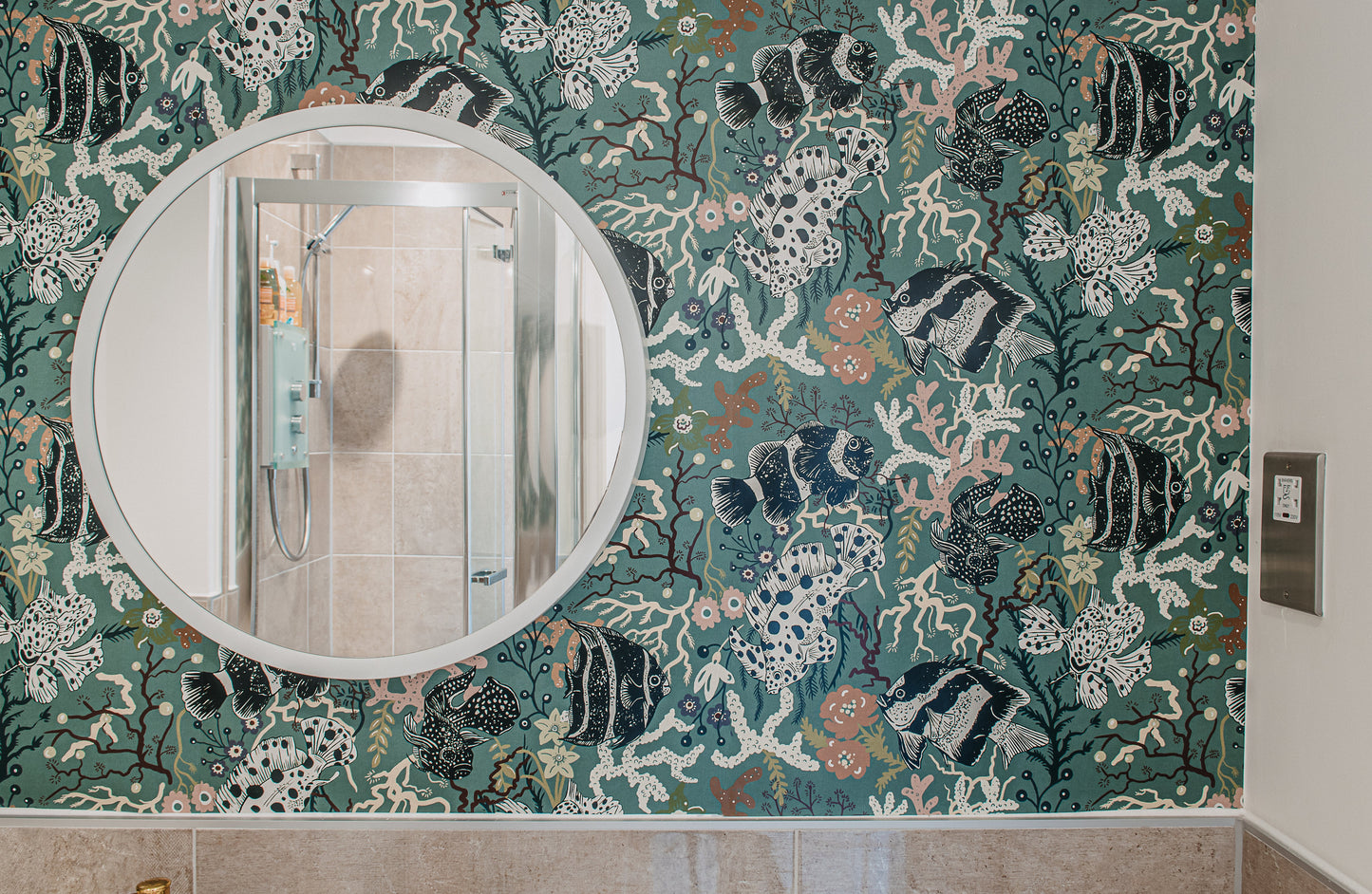 Neptune Wallpaper - Green - Wear The Walls