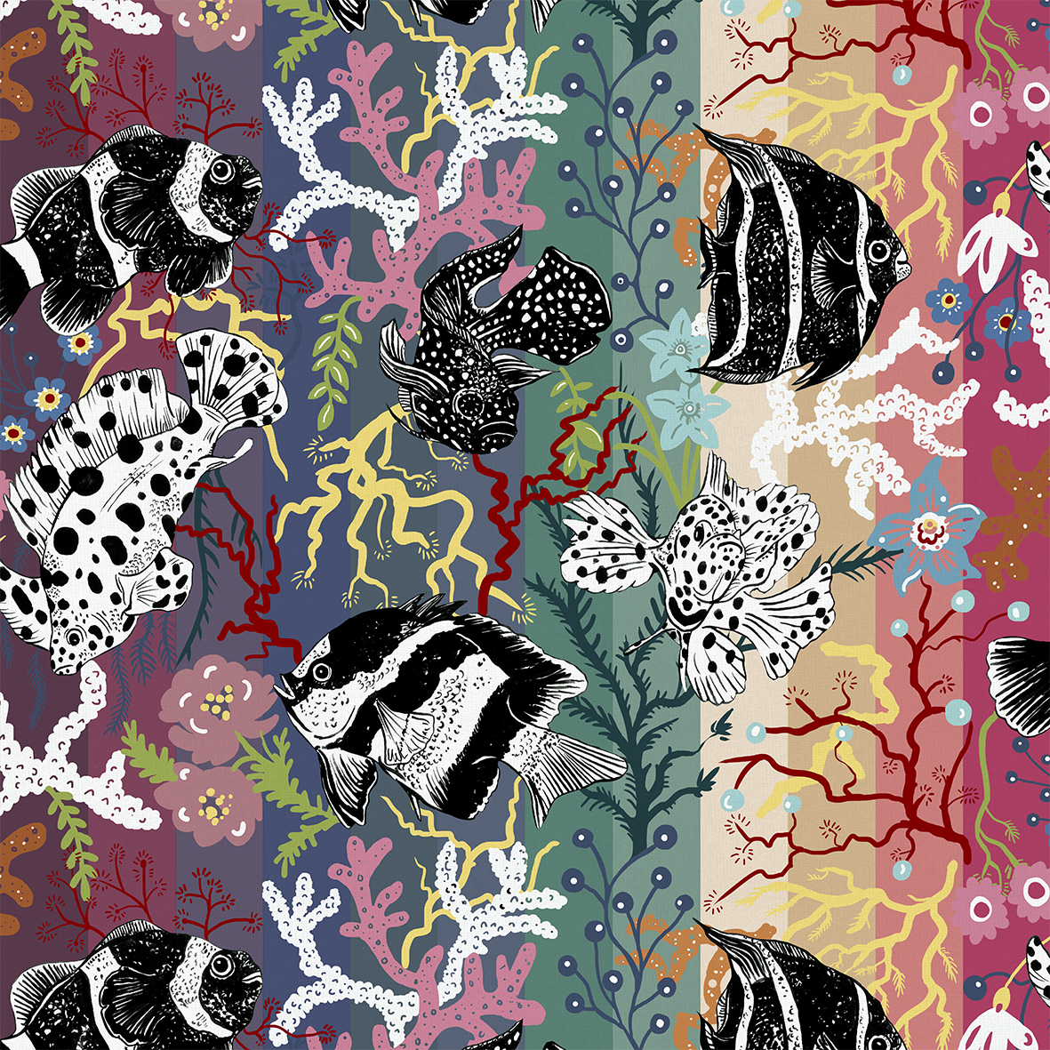 Neptune Wallpaper - Multicolor - Wear The Walls