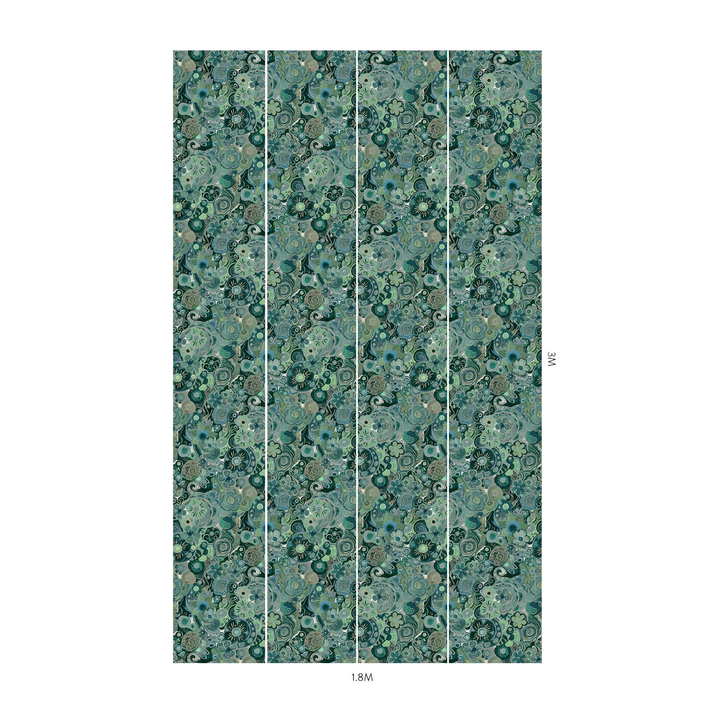 Nanjizal Wallpaper - Emerald - House of Hackney