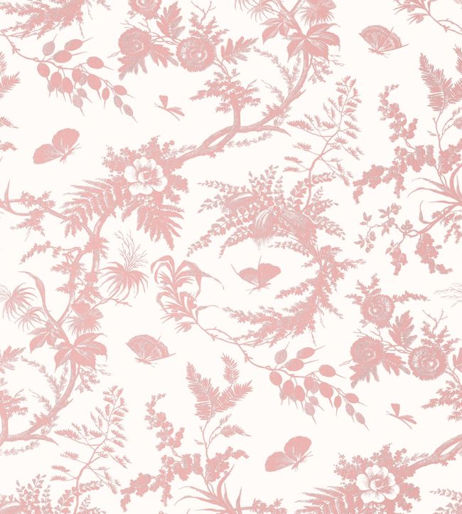 Newlands Toile Wallpaper - Blush - AT57835 - Anna French