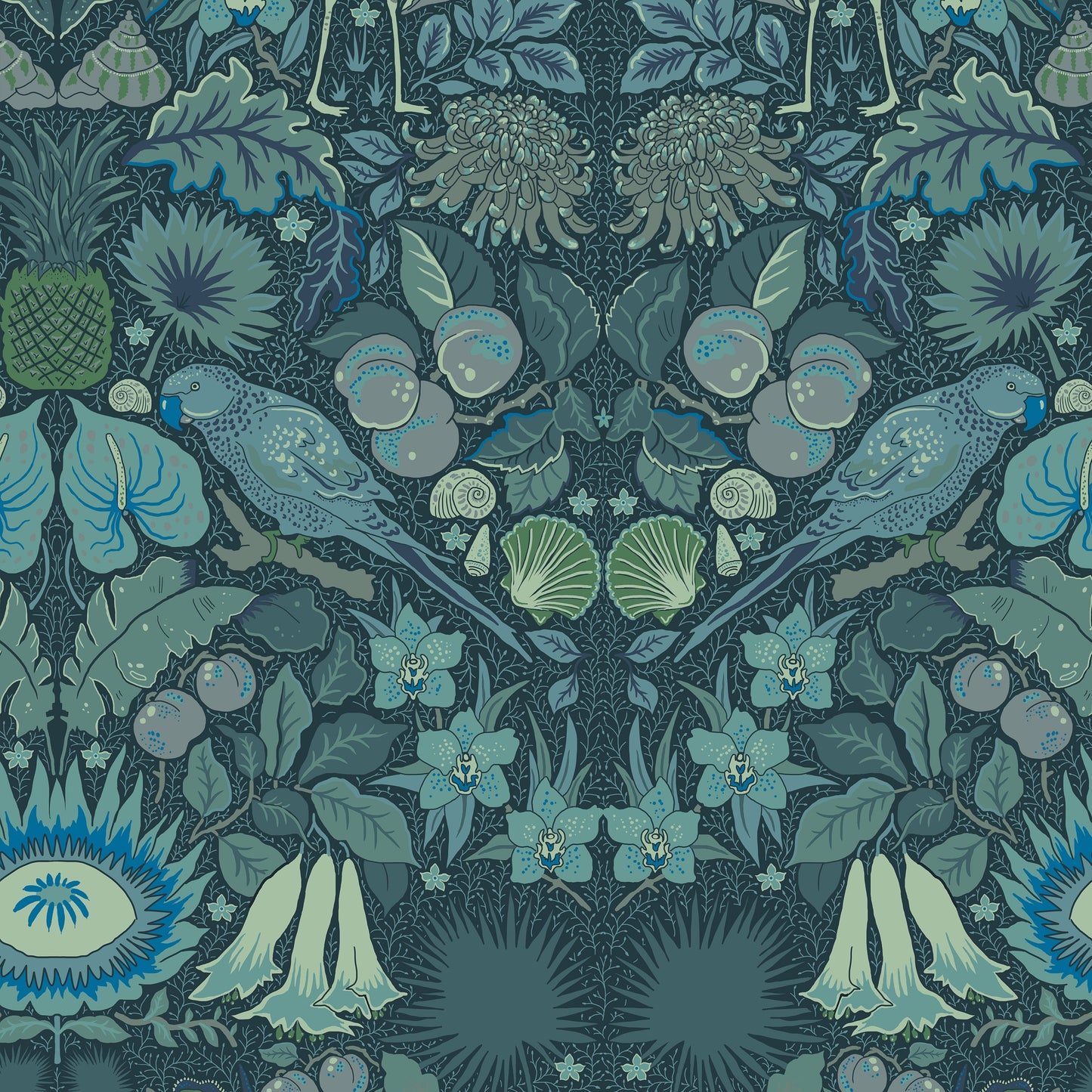Oasis Wallpaper - Blue - Wear The Walls