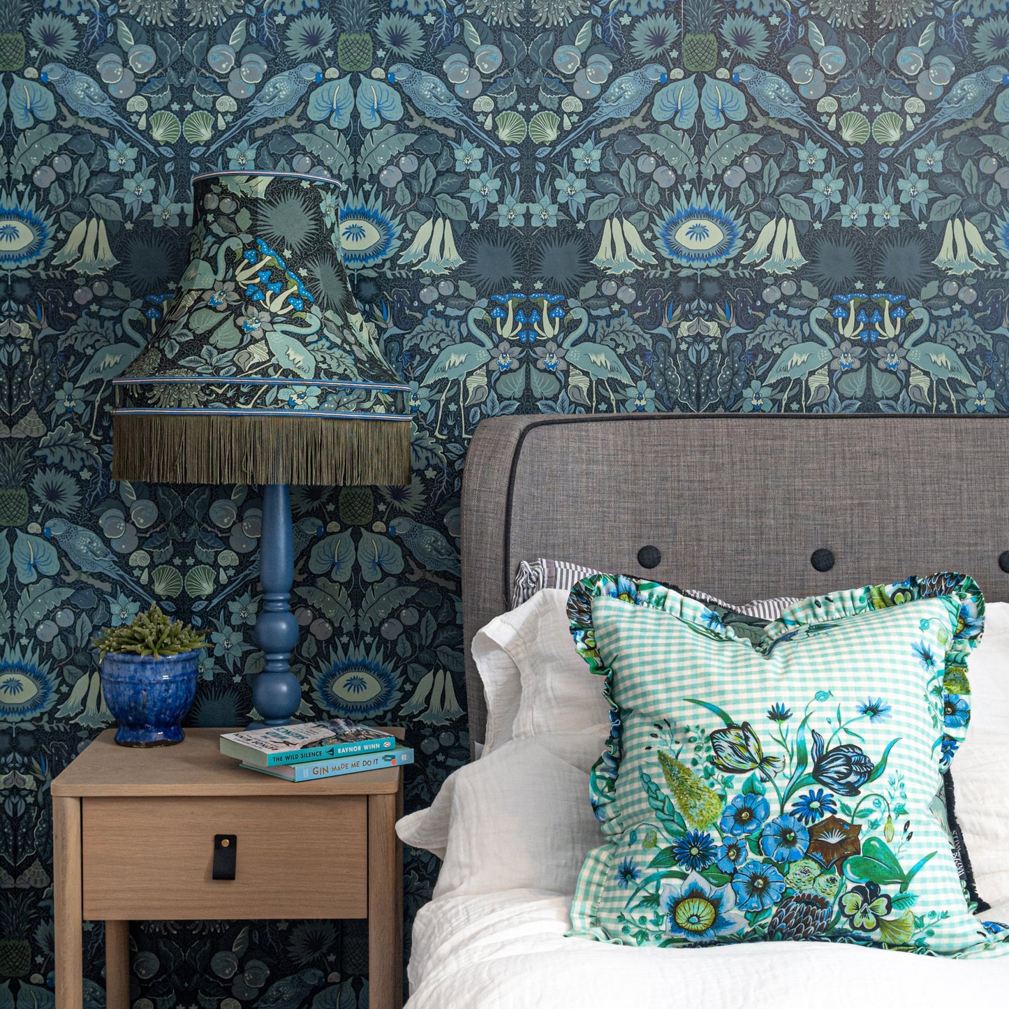 Oasis Wallpaper - Blue - Wear The Walls