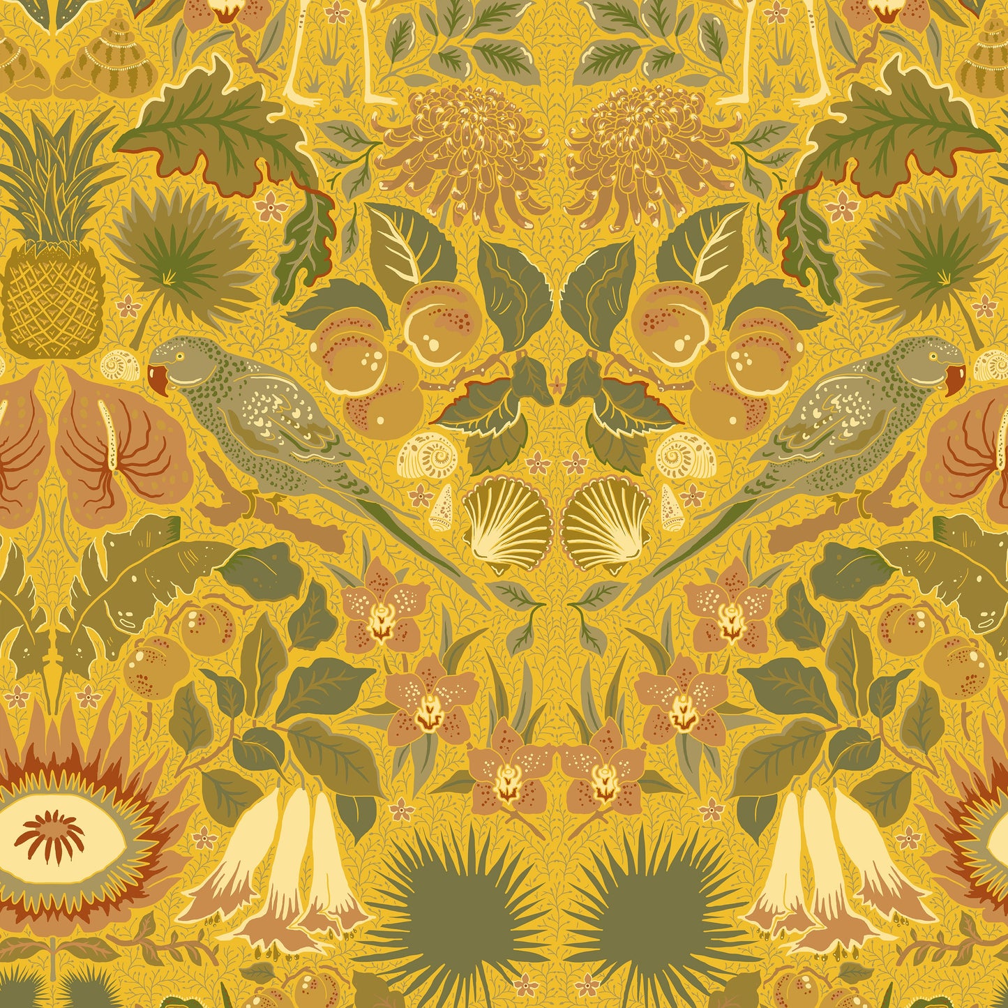 Oasis Wallpaper - Gold - Wear The Walls