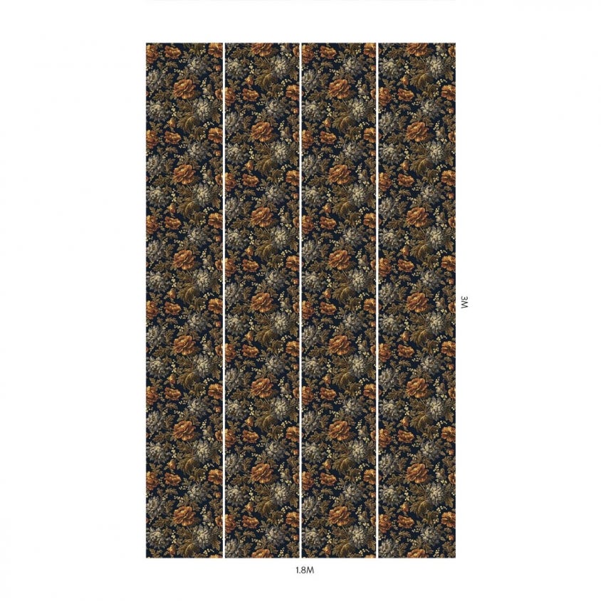 OPIA Wallpaper - Midnight - House of Hackney