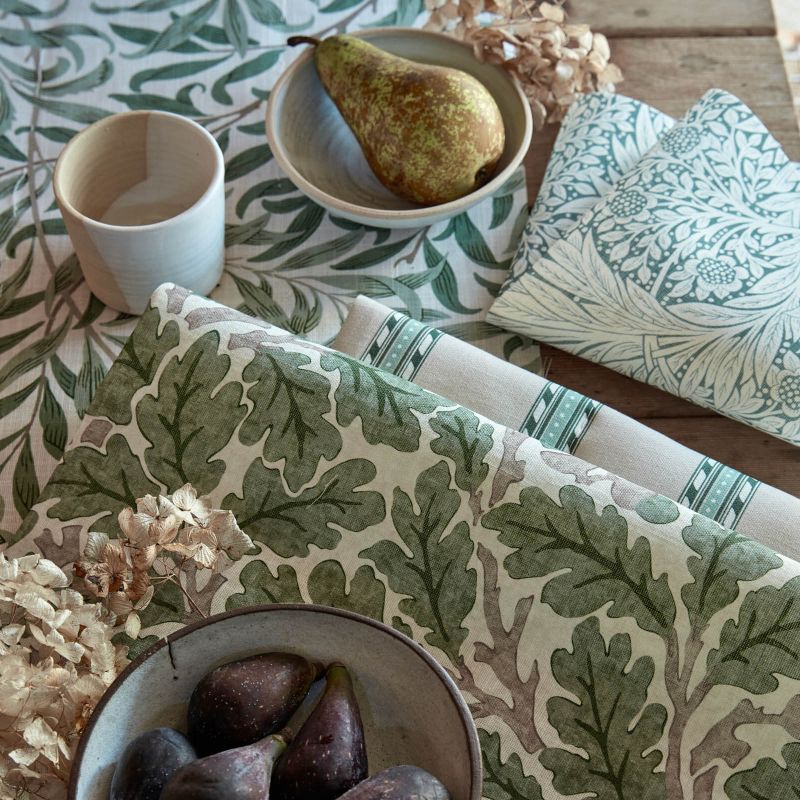 Oak Outdoor Fabric - Sage Green - 227121 - Morris & Co
