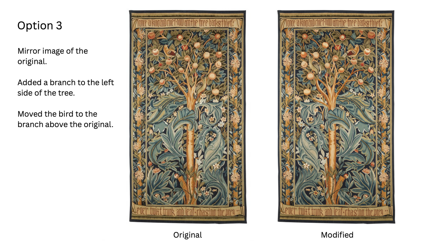 Woodpecker Tapestry - Option 3