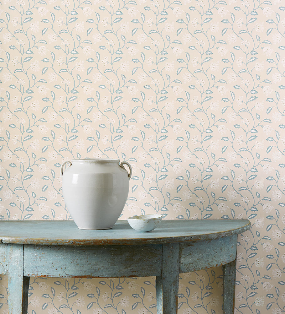 Oterlie Wallpaper - Blue - Colefax & Fowler
