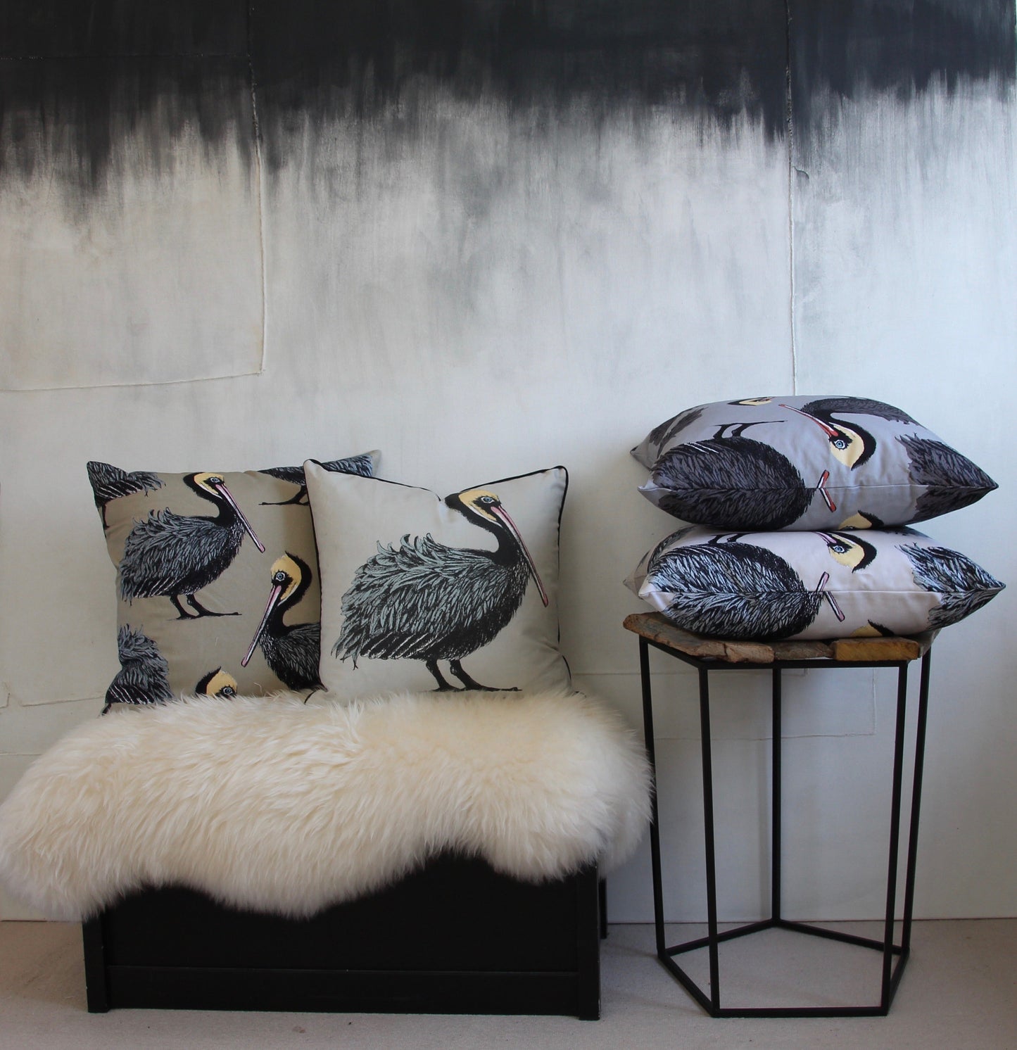 Pelican Fabric - Grey - Petronella Hall