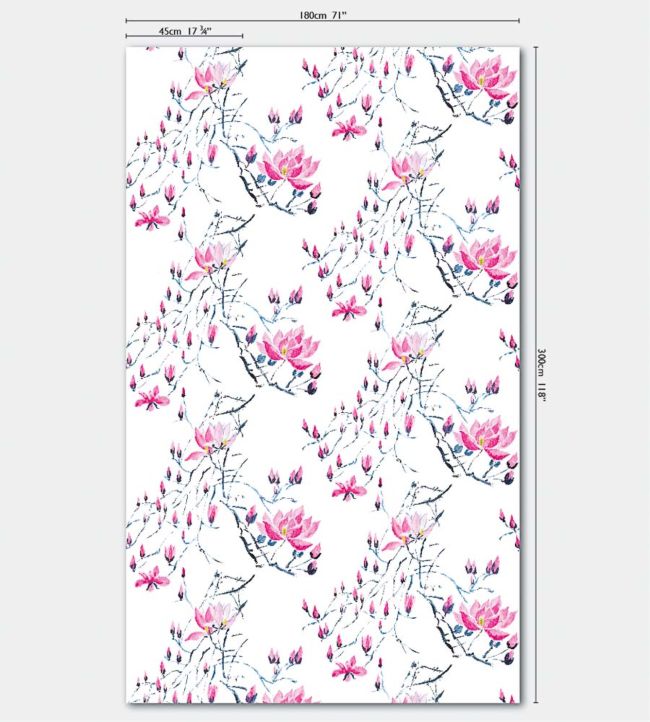 Madame Butterfly Room Wallpaper - Purple