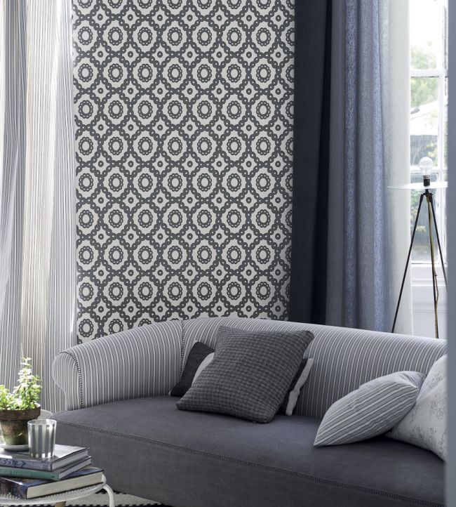 Melusine Room Wallpaper - Black