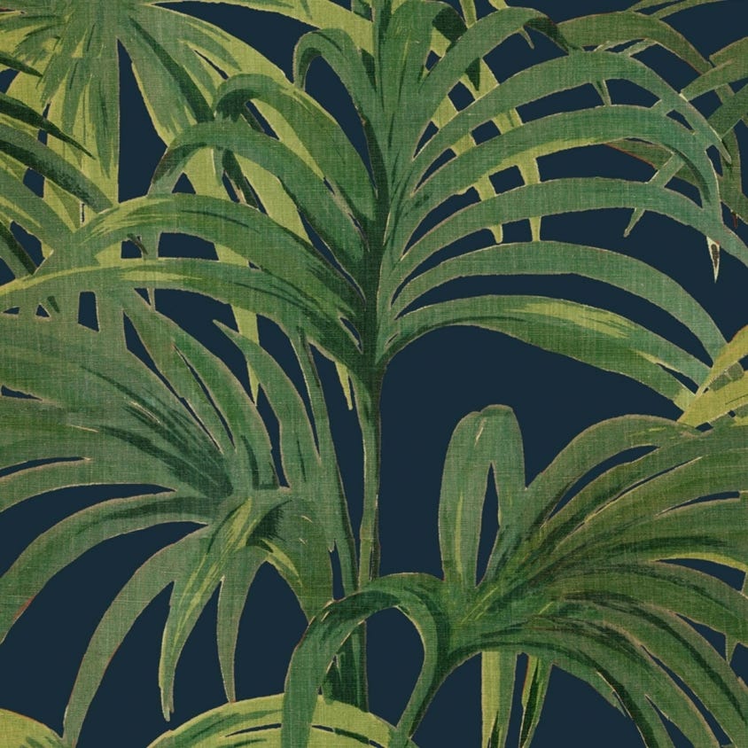 PALMERAL MAGNA Wallpaper - Midnight & Green - House of Hackney