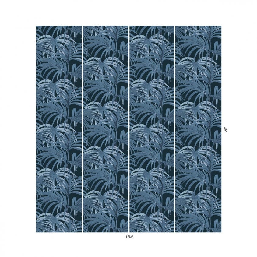 PALMERAL Wallpaper - Midnight & Azure - House of Hackney