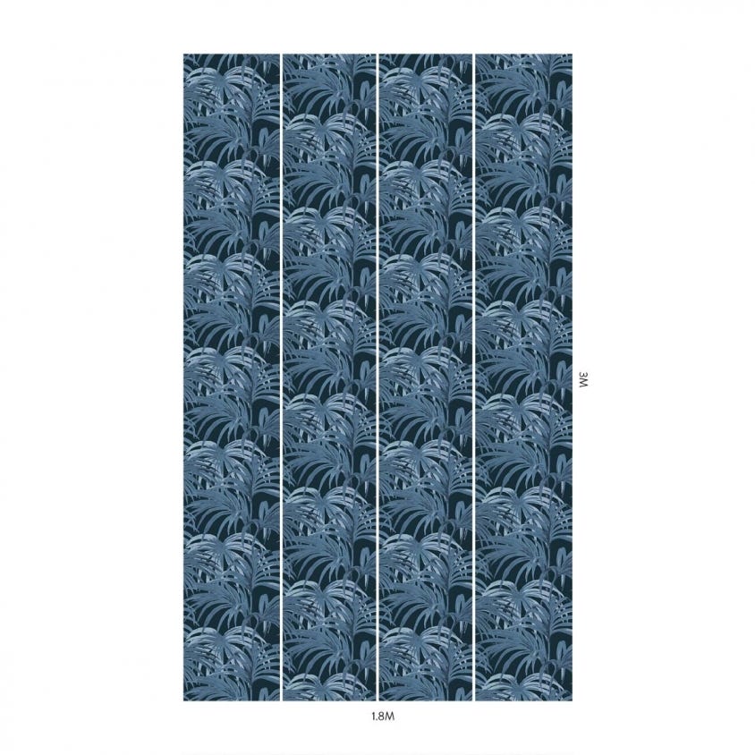 PALMERAL Wallpaper - Midnight & Azure - House of Hackney