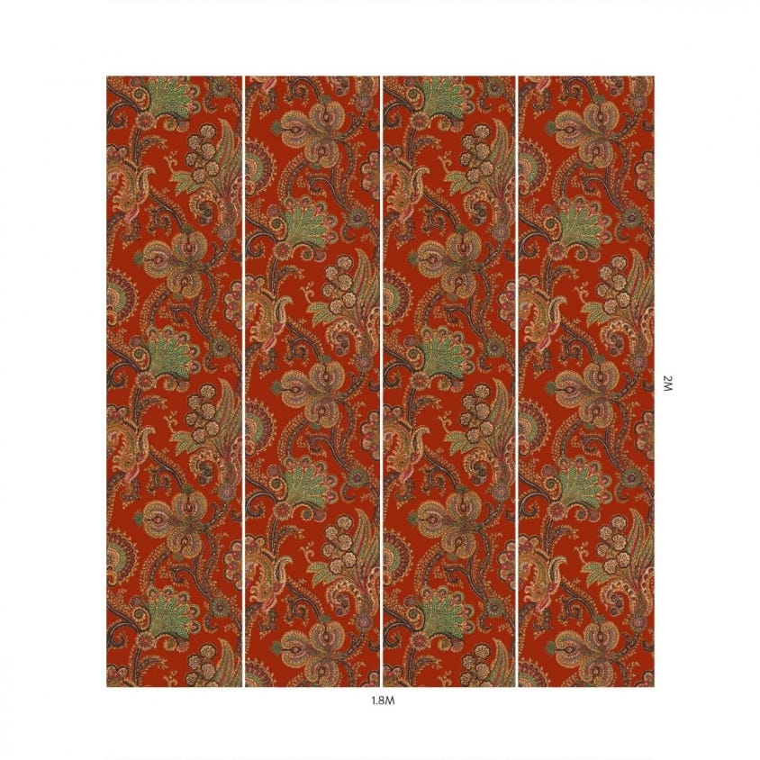 PALME CASHMIR Wallpaper - Henna - House of Hackney